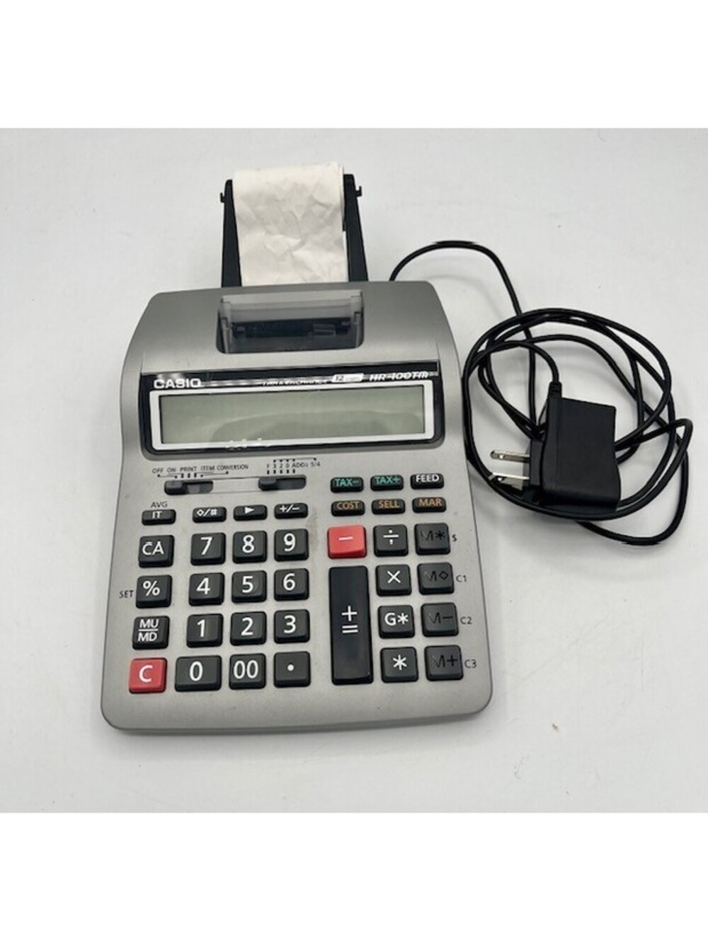 Casio HR-100TM Plus Mini Desktop Printing Calculator.